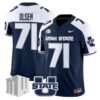 MerlinOlsenJersey 71UtahStateAggies2025VaporLimitedStitchedNavyAlter