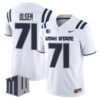 MerlinOlsenJersey 71UtahStateAggies2025VaporLimitedStitchedWhite