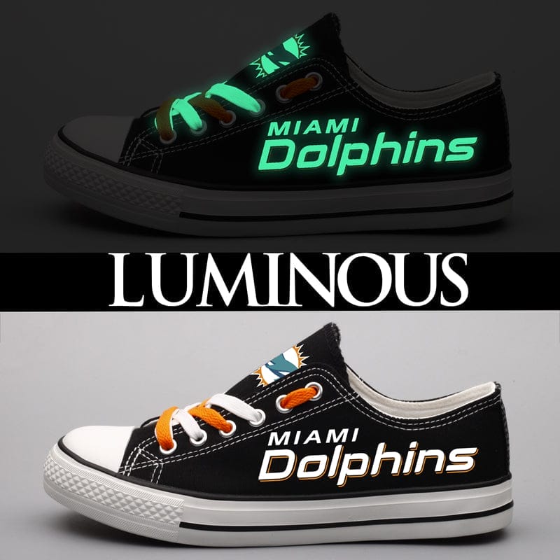 Miami Dolphins Low Top Canvas Sport Sneakers Shoes For Men Women Fans 4 Miami Dolphins Low Top Canvas Sport Sneakers Shoes For Men Women Fans - Image 4