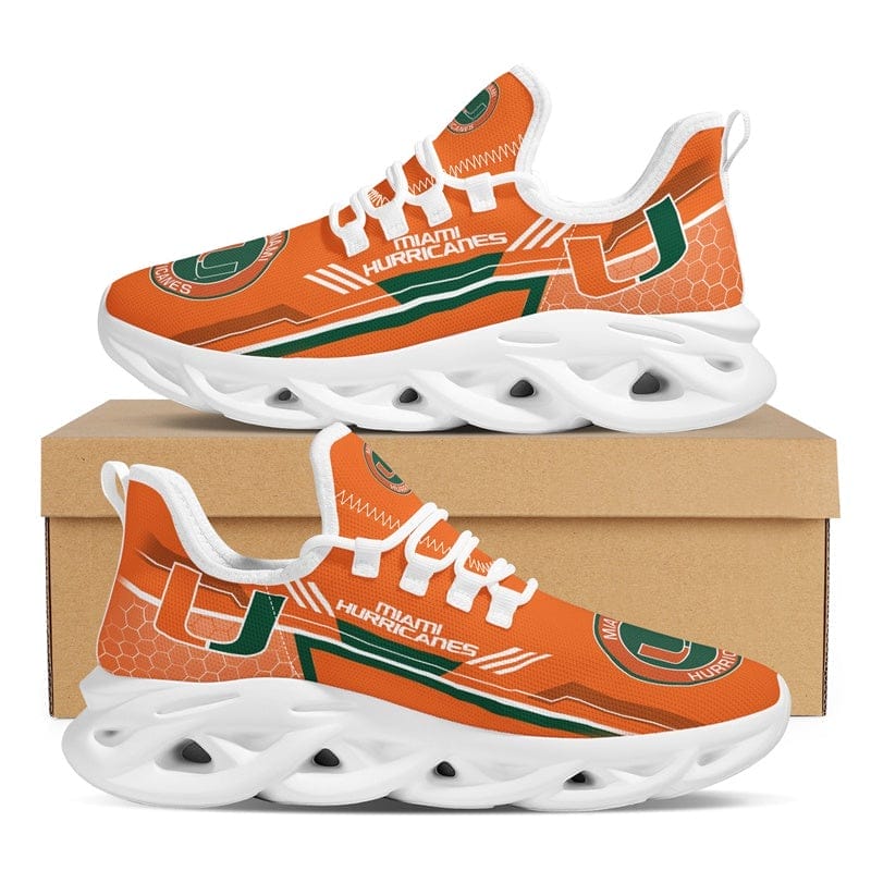 Miami Hurricanes Sneakers Shoes Elevate Your Every Step 2 Miami Hurricanes Sneakers Shoes Elevate Your Every Step - Image 2