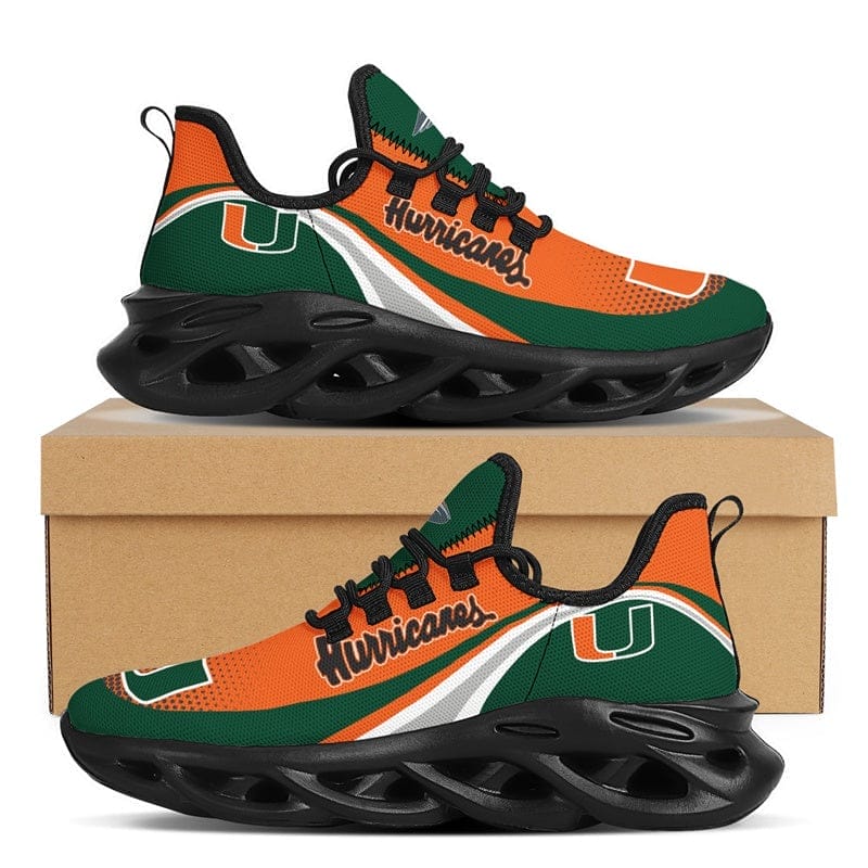 Miami Hurricanes Sneakers Shoes Elevate Your Every Step 3 Miami Hurricanes Sneakers Shoes Elevate Your Every Step - Image 3