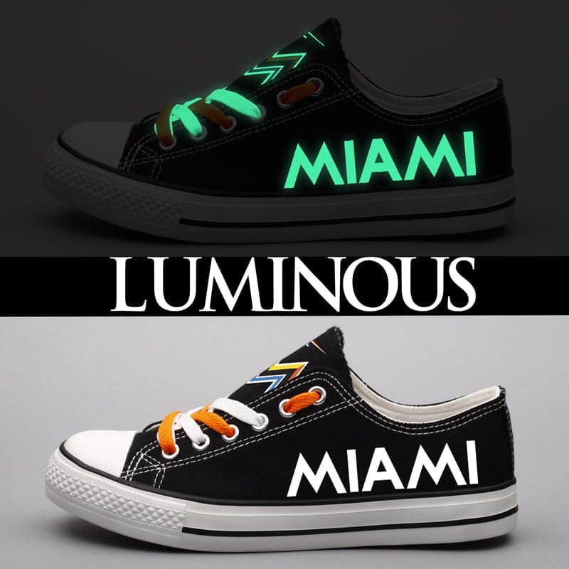Miami Marlins Limited Print Low Top Canvas Shoes Sport Sneakers For Men Women Fans 3 Miami Marlins Limited Print Low Top Canvas Shoes Sport Sneakers For Men Women Fans - Image 3