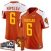 Michael Wortham Jersey 6 Montana Grizzlies 1995 Throwback Stitched Orange Alter