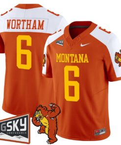 Michael Wortham Jersey #6 Montana Grizzlies 1995 Throwback Vapor Limited Stitched