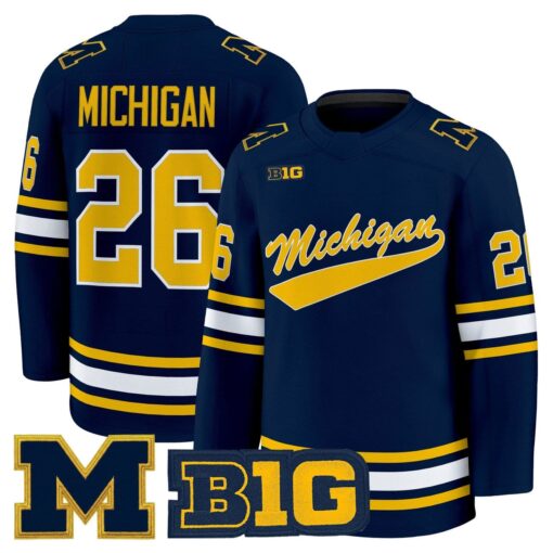 Michigan Jersey #26 Michigan Wolverines 2025-26 Premium All Stitched - Image 2