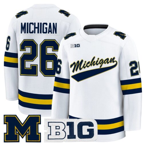 Michigan Jersey #26 Michigan Wolverines 2025-26 Premium All Stitched - Image 3