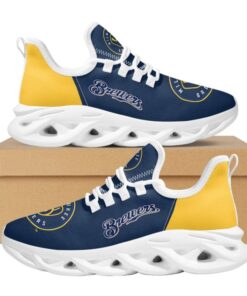 Alternative view of Milwaukee Brewers MLB Sneakers Shoes Elevate Your Every Step