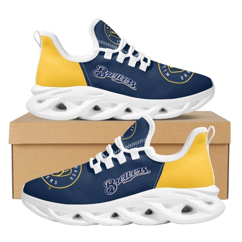 Milwaukee Brewers MLB Sneakers Shoes Elevate Your Every Step 2 Milwaukee Brewers MLB Sneakers Shoes Elevate Your Every Step - Image 2