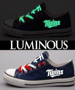 Minnesota Twins Limited Print Low Top Canvas Shoes Sport Sneakers For Men Women Fans
