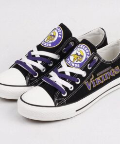 Alternative view of Minnesota Vikings Low Top Canvas Sport Sneakers Shoes For Men Women Fans