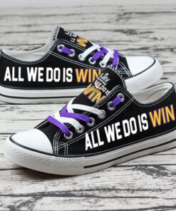 Minnesota Vikings Limited Print NFL Students Low Top Canvas Shoes Sport Sneakers