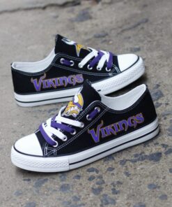 Minnesota Vikings Low Top Canvas Sport Sneakers Shoes For Men Women Fans