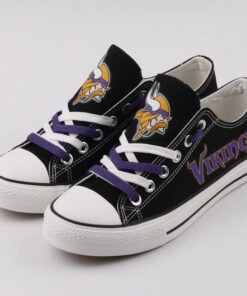Alternative view of Minnesota Vikings Low Top Canvas Sport Sneakers Shoes For Men Women Fans