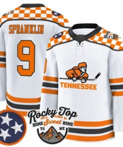 Alternative view of Mitchell Spranklin Jersey #9 Tennessee Volunteers 2025-26 Hockey Premium Stitched