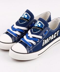 Montreal Impact Low Top Canvas Sport Sneakers Shoes For Men Women Fans