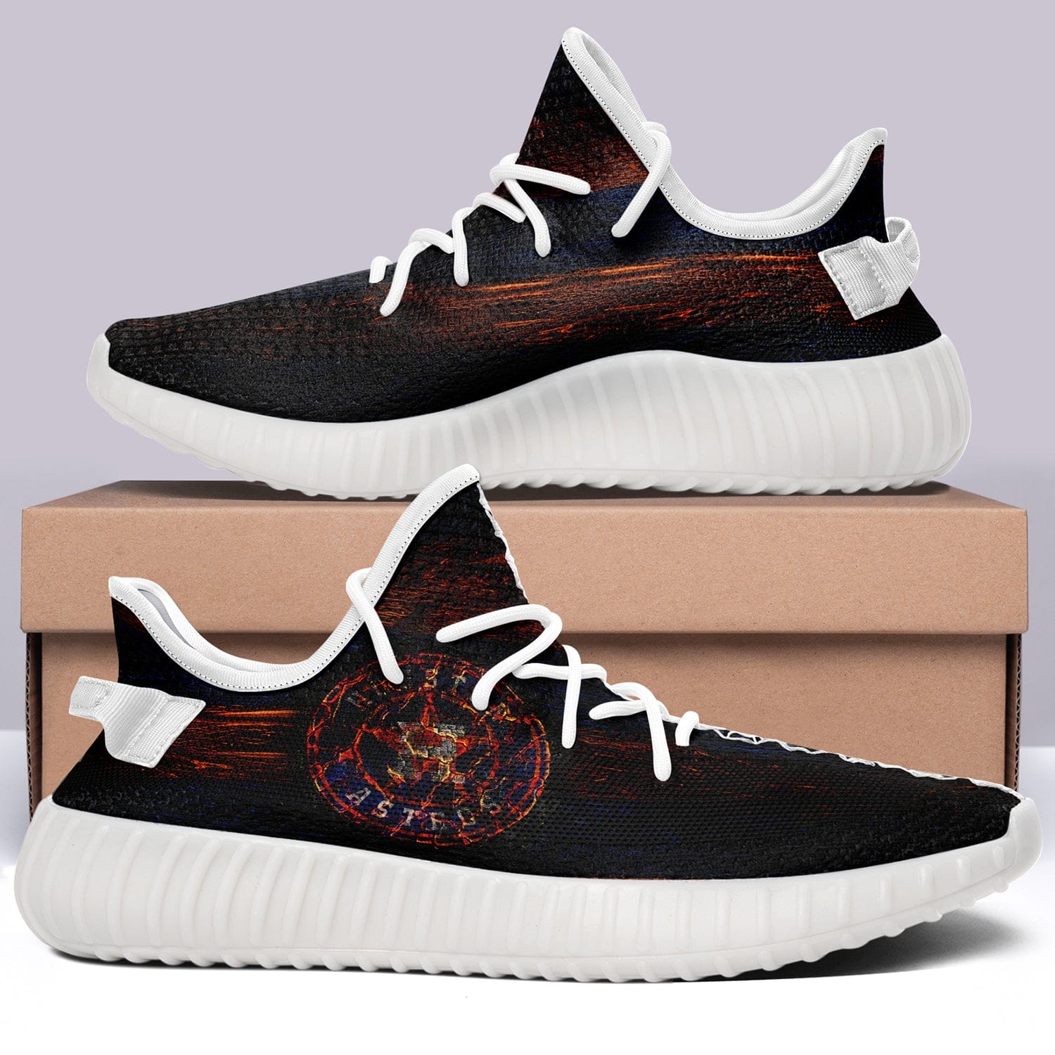 Houston Astros NFL 350v Yeezy Sneakers For Men Women Fans 2 Houston Astros NFL 350v Yeezy Sneakers For Men Women Fans - Image 2