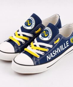 Nashville SC Low Top Canvas Sport Sneakers Shoes For Men Women Fans