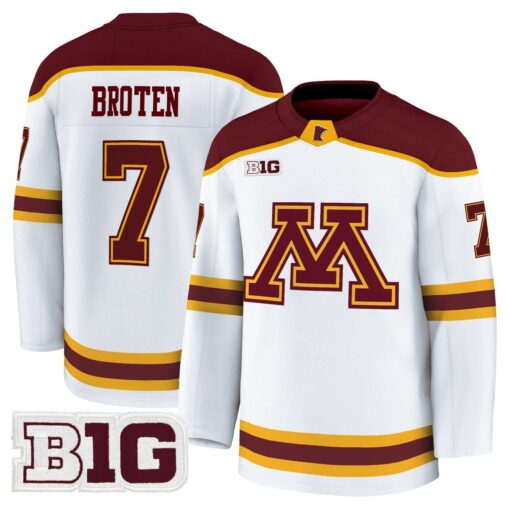 Neal Broten Jersey #7 Minnesota Golden Gophers 2025-26 Premium Stitched - Image 2