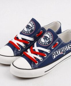 New England Patriots Low Top Canvas Sport Sneakers Shoes For Men Women Fans
