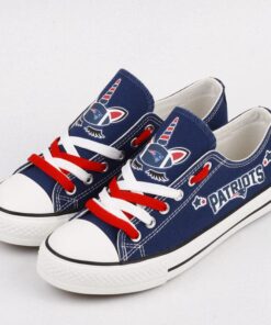 Alternative view of New England Patriots Low Top Canvas Sport Sneakers Shoes For Men Women Fans