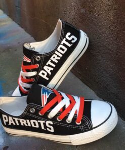 Alternative view of New England Patriots 1 Low Top Canvas Sport Sneakers Shoes For Men Women Fans
