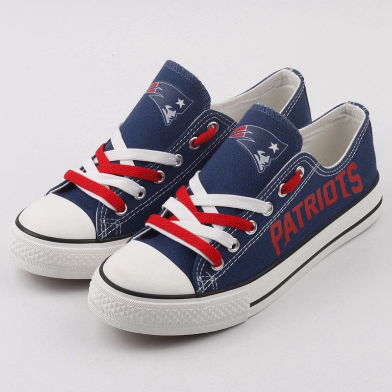 New England Patriots Low Top Canvas Sport Sneakers Shoes For Men Women Fans - Image 6