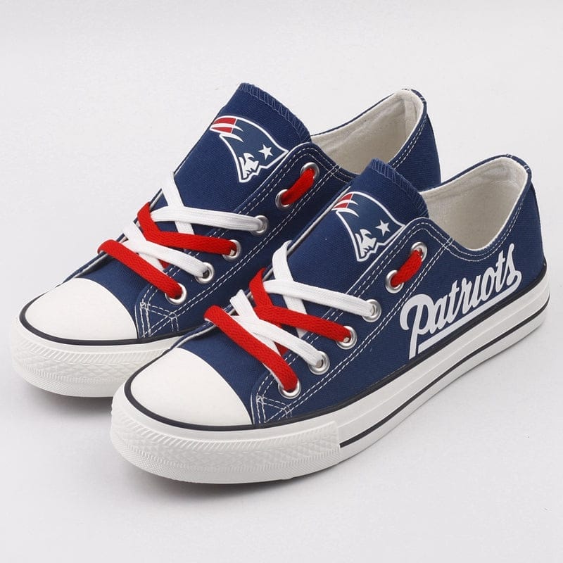 New England Patriots Low Top Canvas Sport Sneakers Shoes For Men Women Fans - Image 7