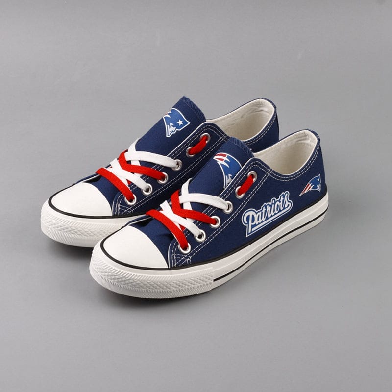 New England Patriots Low Top Canvas Sport Sneakers Shoes For Men Women Fans - Image 8