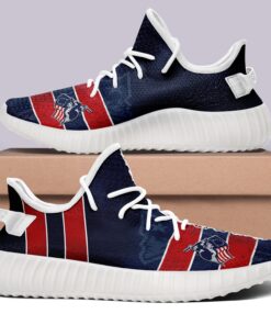 Alternative view of New England Patriots NFL 350v Yeezy Sneakers For Men Women Fans