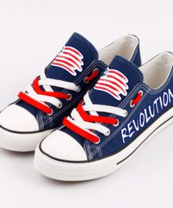 New England Revolution Low Top Canvas Sport Sneakers Shoes For Men Women Fans