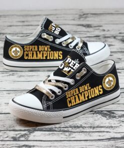 New Orleans Saints Low Top Canvas Sport Sneakers Shoes For Men Women Fans
