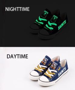 New Orleans Saints Limited Print NFL Students Low Top Canvas Shoes Sport Sneakers 4