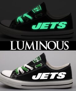 Alternative view of New York Jets Low Top Canvas Sport Sneakers Shoes For Men Women Fans