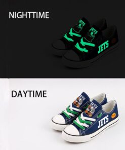 New York Jets Limited Print NFL Students Low Top Canvas Shoes Sport Sneakers 2