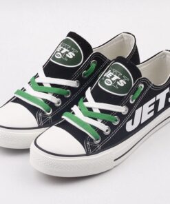 Alternative view of New York Jets Low Top Canvas Sport Sneakers Shoes For Men Women Fans