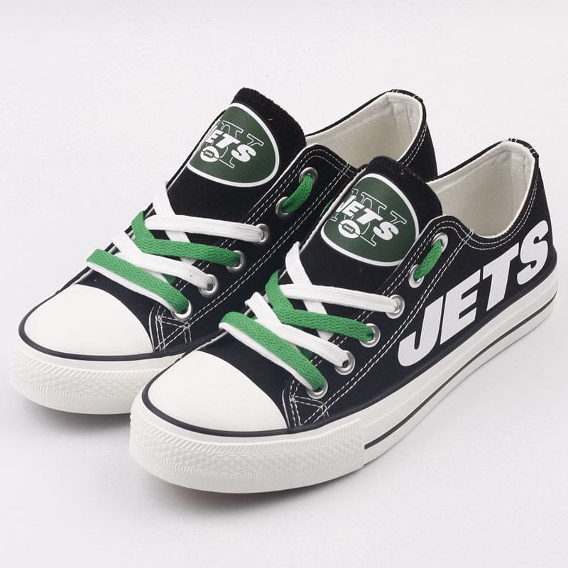 New York Jets Low Top Canvas Sport Sneakers Shoes For Men Women Fans - Image 2