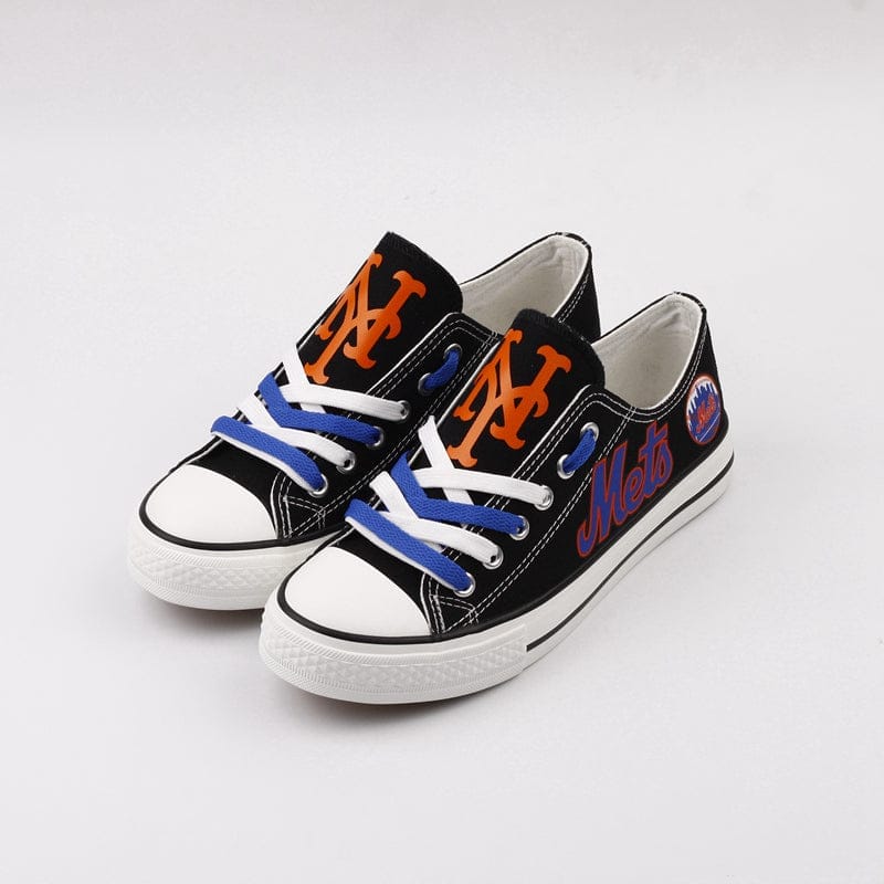 New York Mets Limited Print Low Top Canvas Shoes Sport Sneakers For Men Women Fans 4 New York Mets Limited Print Low Top Canvas Shoes Sport Sneakers For Men Women Fans - Image 4