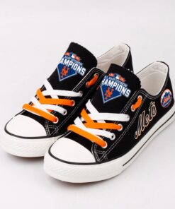 Alternative view of New York Mets Limited Print Low Top Canvas Shoes Sport Sneakers For Men Women Fans