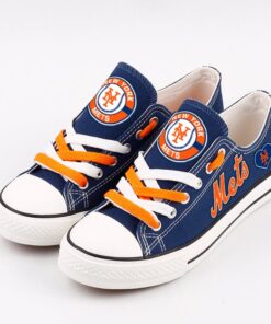New York Mets Limited Print Low Top Canvas Shoes Sport Sneakers For Men Women Fans 12 New York Mets Limited Print MLB Students Low Top Canvas Shoes Sport Sneakers 4
