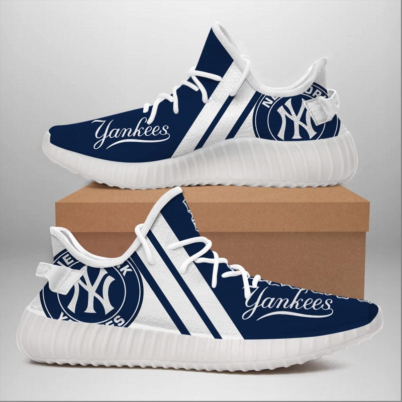 New York Yankees 350v Yeezy Sneakers For Men Women Fans 1 New York Yankees 350v Yeezy Sneakers For Men Women Fans