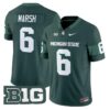 NickMarshJersey 6MichiganStateSpartans2025VaporStitchedGreen