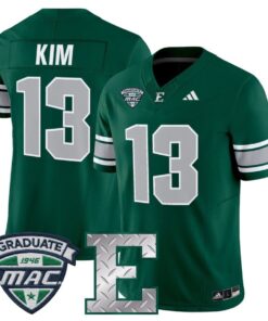 Noah Kim Jersey 13 Eastern Michigan Eagles 2025 Limited Stitched Green