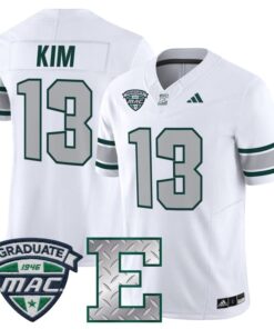 Alternative view of Noah Kim Jersey #13 Eastern Michigan Eagles 2025 Limited Stitched