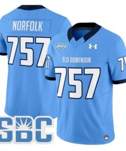 Norfolk Jersey #757 Old Dominion Monarchs 2025 Vapor Limited Stitched Blue