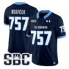 Norfolk Jersey #757 Old Dominion Monarchs 2025 Vapor Limited Stitched Navy