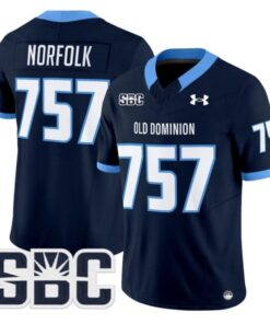 Norfolk Jersey #757 Old Dominion Monarchs 2025 Vapor Limited Stitched Navy