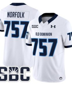 Norfolk Jersey #757 Old Dominion Monarchs 2025 Vapor Limited Stitched White