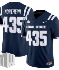 Northern Jersey #435 Utah State Aggies 2025 Vapor Limited Stitched Navy