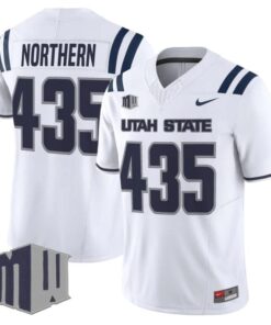 Northern Jersey #435 Utah State Aggies 2025 Vapor Limited Stitched White