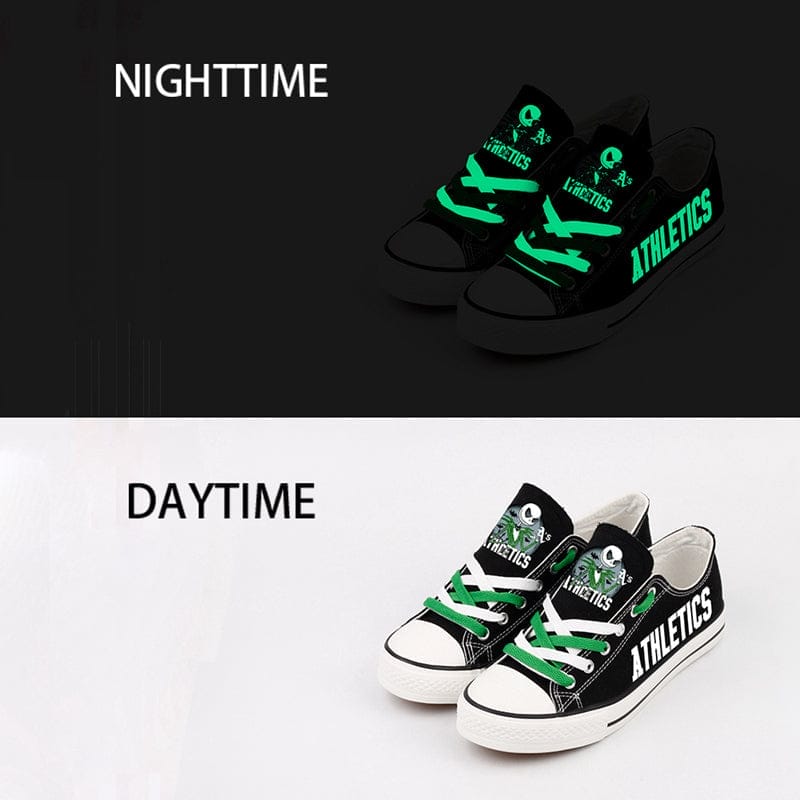 Oakland Athletics Limited Print Low Top Canvas Shoes Sport Sneakers For Men Women Fans - Image 3